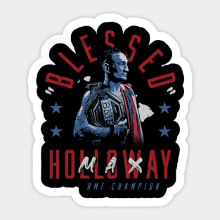 Max Holloway Blessed BMF Champion Sticker